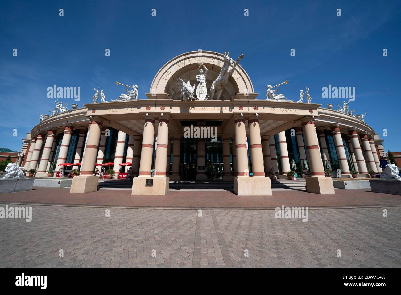 Manchester, UK. 29th May, 2020. Picture shows the INTU Trafford Centre in Manchester which has released details about how it will safely support the g Stock Photo