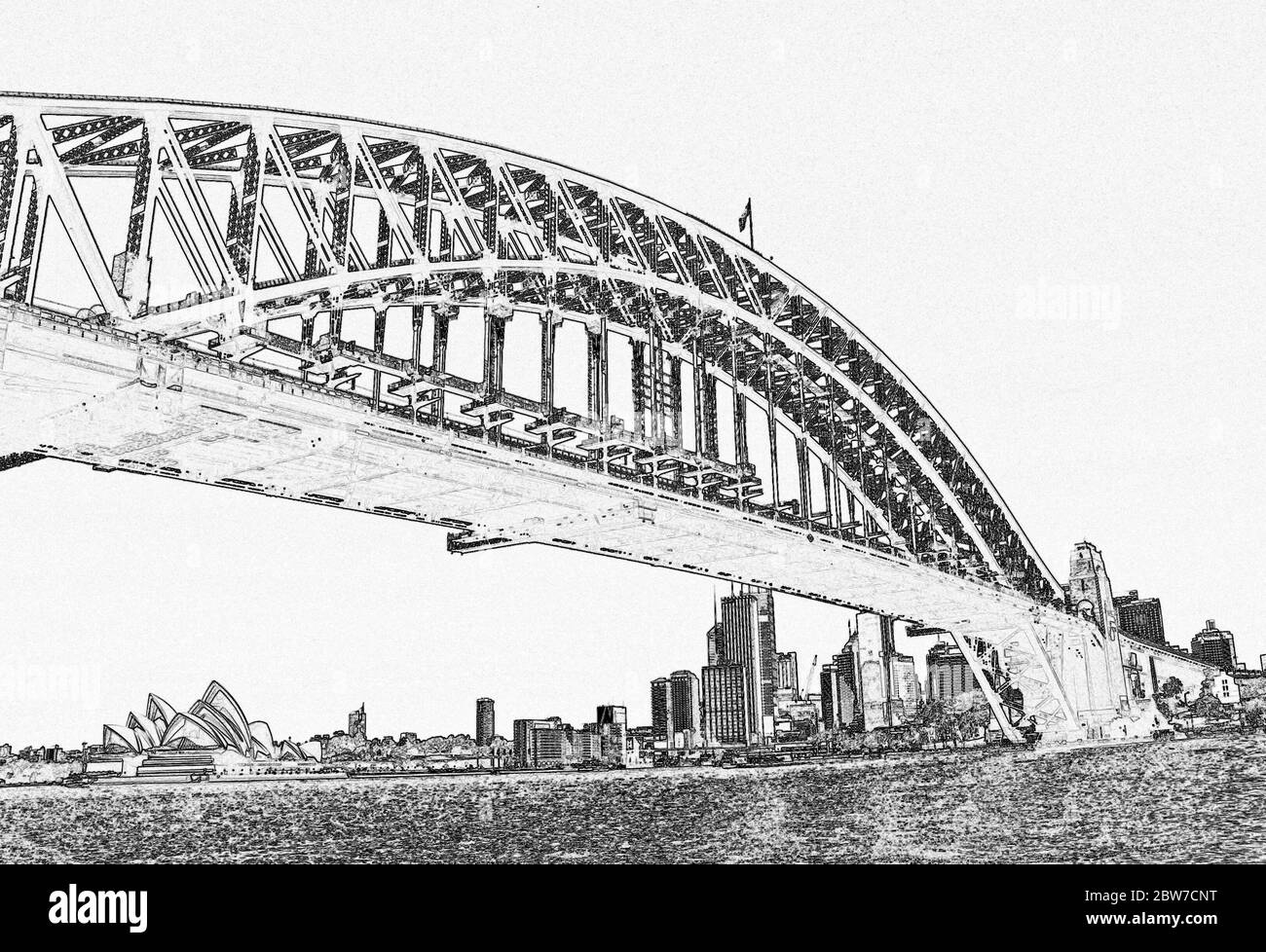 Sydney harbour bridge, Sydney, Australia Stock Photo
