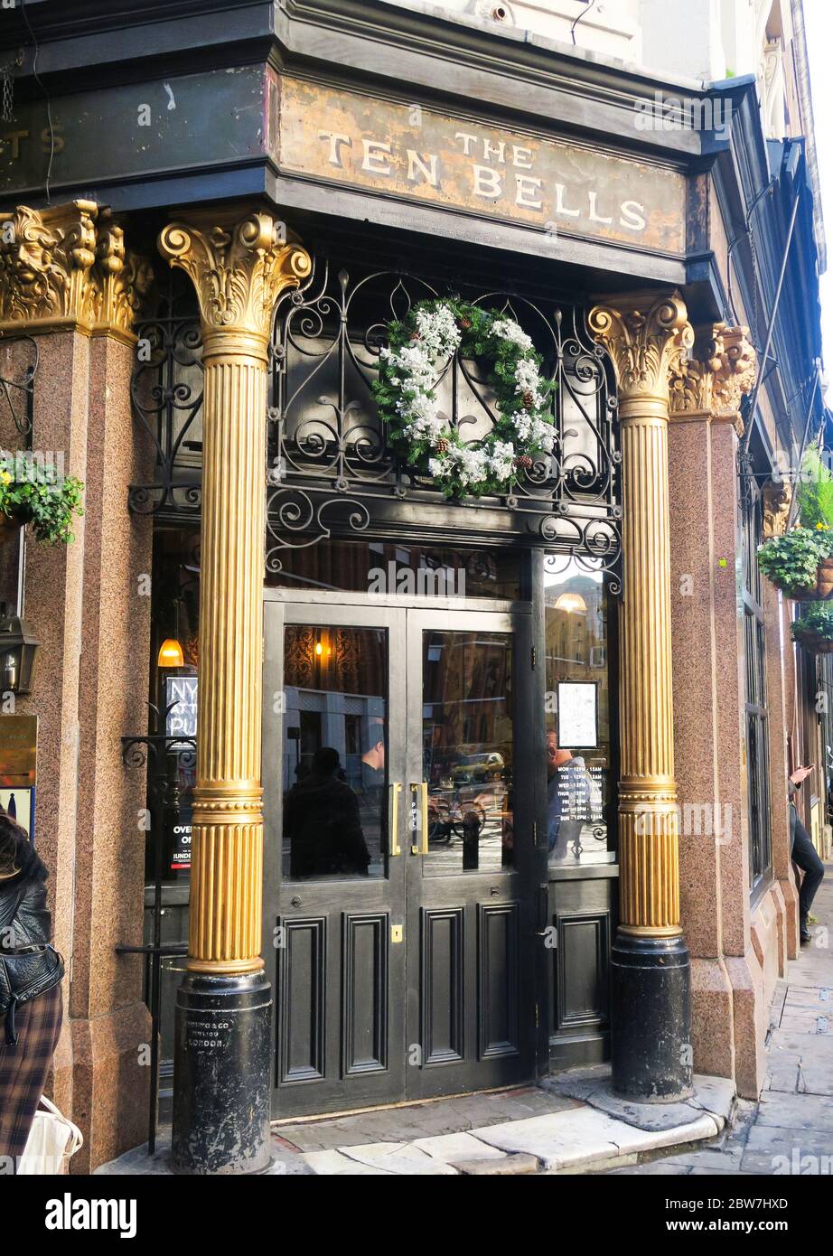 The Ten Bells pub in London. Stock Photo