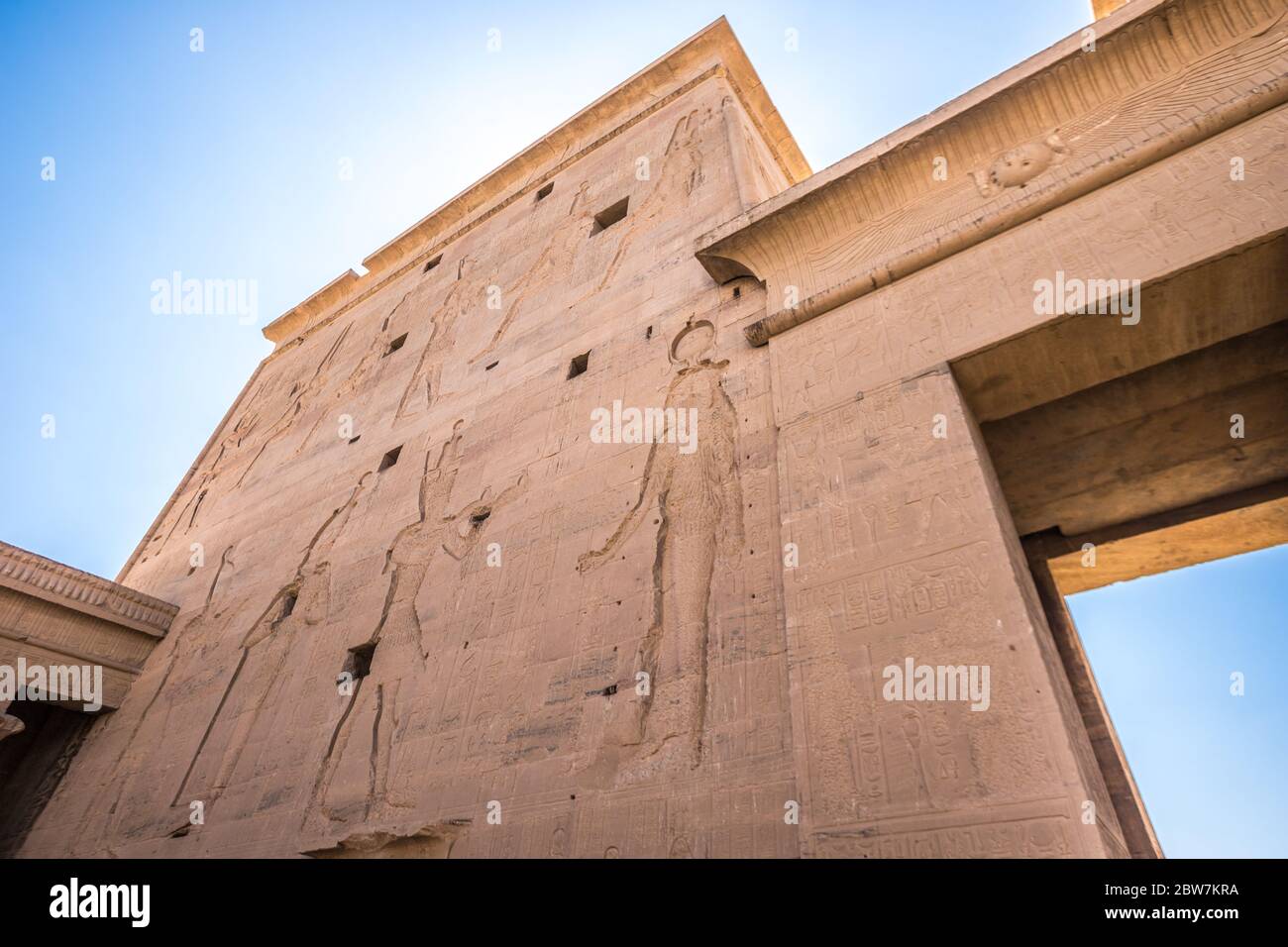 View inside Philae Egypt Stock Photo