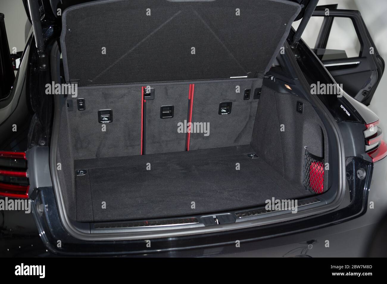 View of boot space of a luxury SUV car Stock Photo