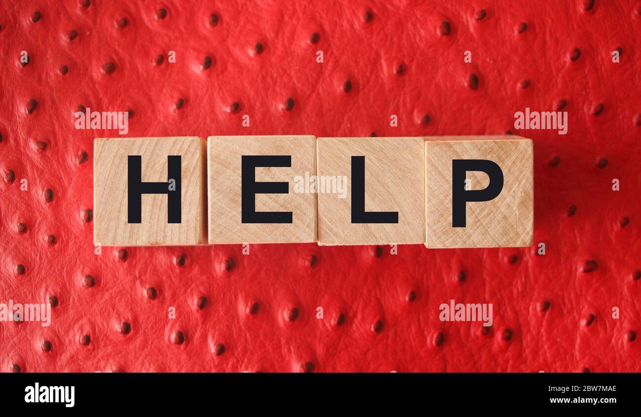 Help Me In Block Letter blocks help hi-res stock photography and images - Alamy
