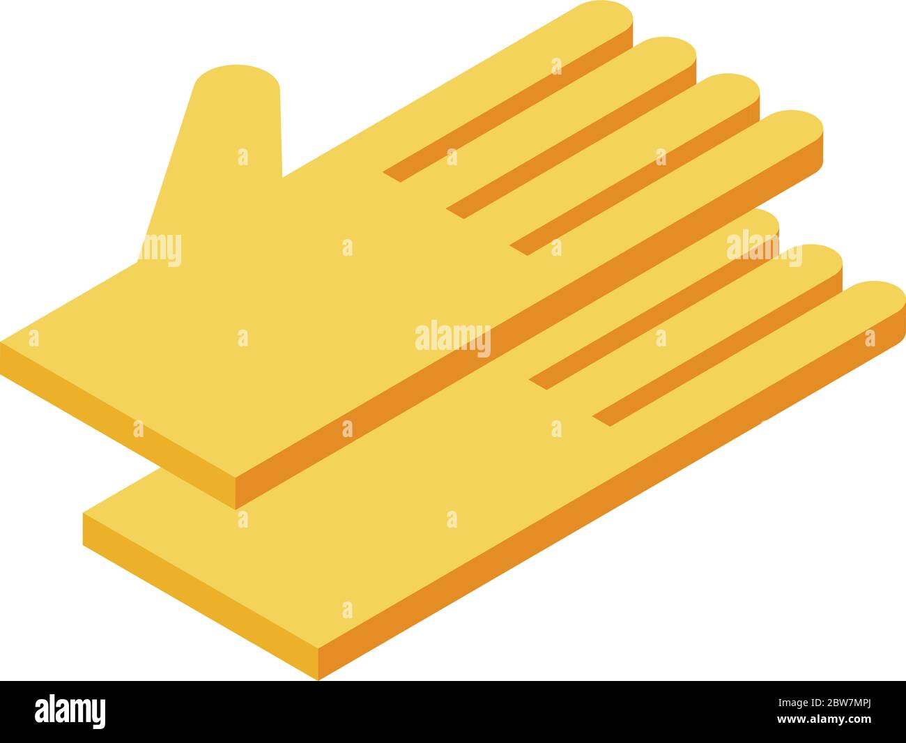 Cleaning gloves icon, isometric style Stock Vector