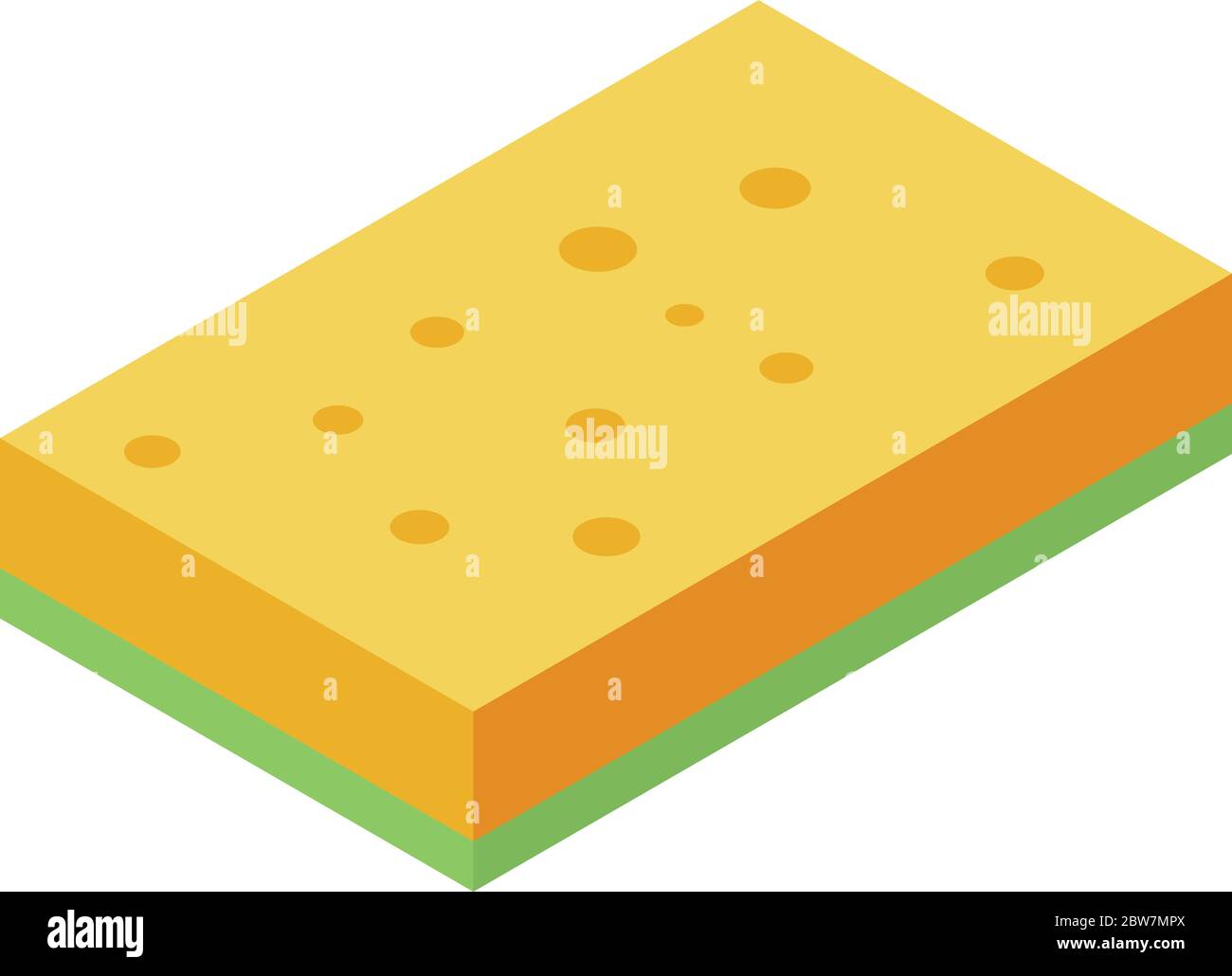 Cleaning sponge icon, isometric style Stock Vector