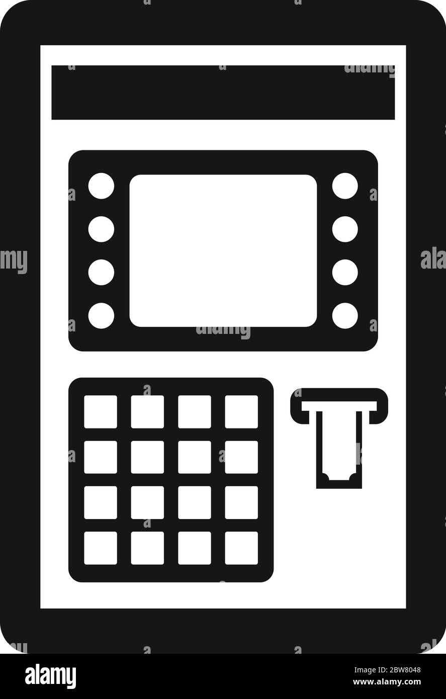 Atm pin code icon. Simple illustration of atm pin code vector icon for ...