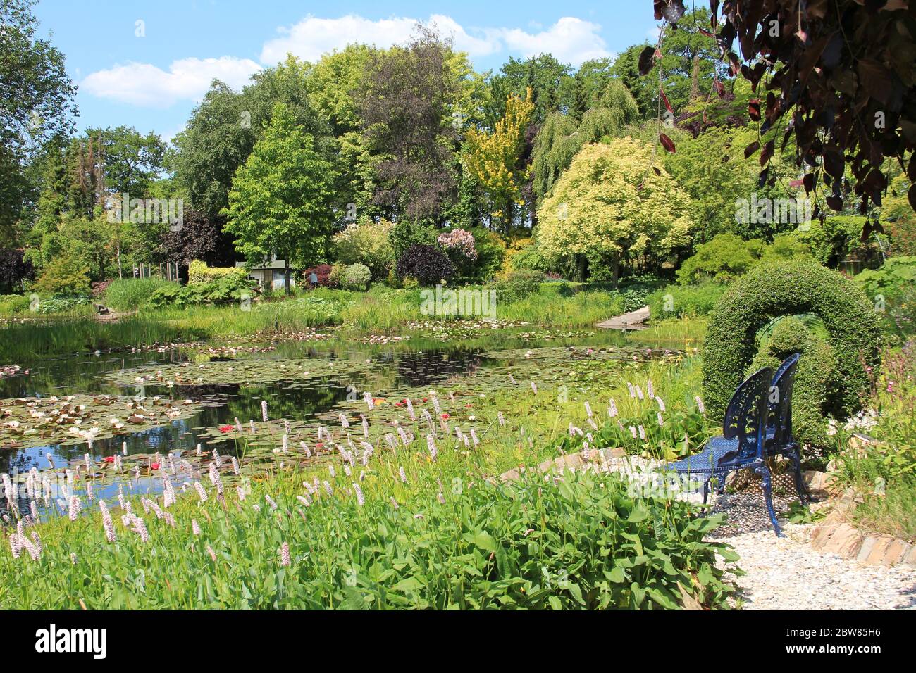 The Pond Gardens of Ada Hofman in Loozen, the Netherlands Stock Photo
