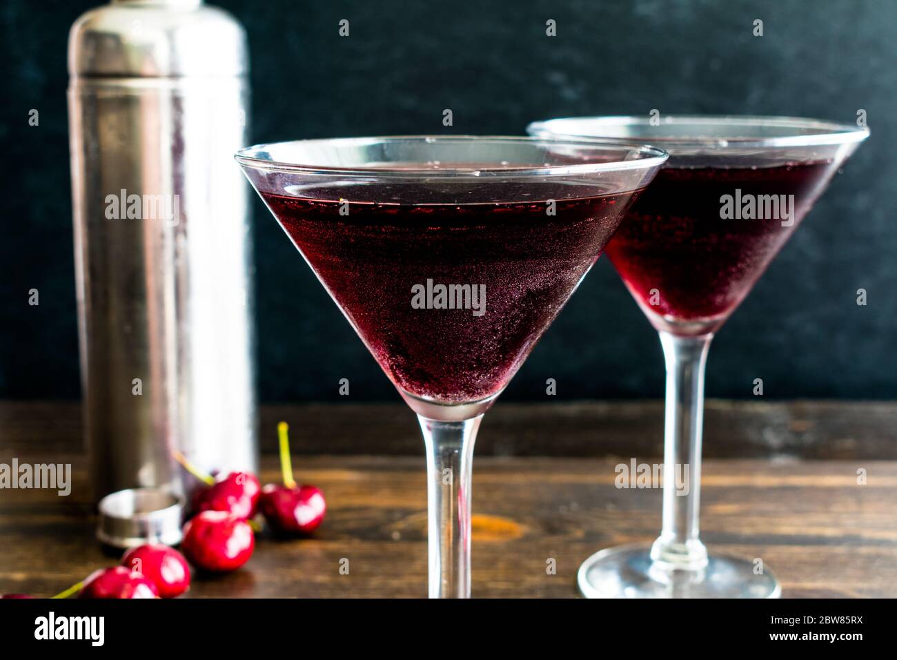 Cherry Martini (aka Cherrytini) Two sweet martinis made with cherry