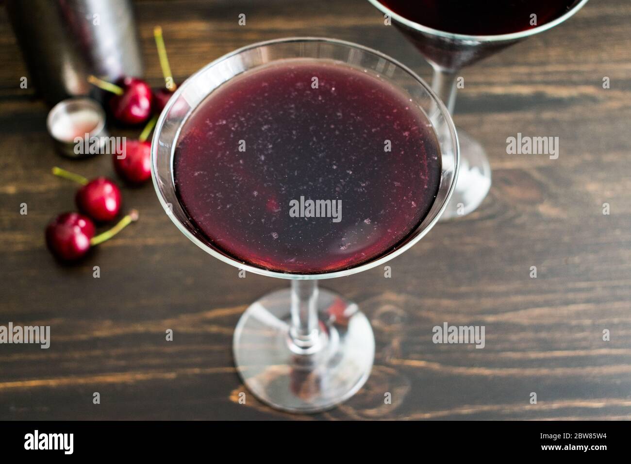 Cherry Martini (aka Cherrytini) Two sweet martinis made with cherry