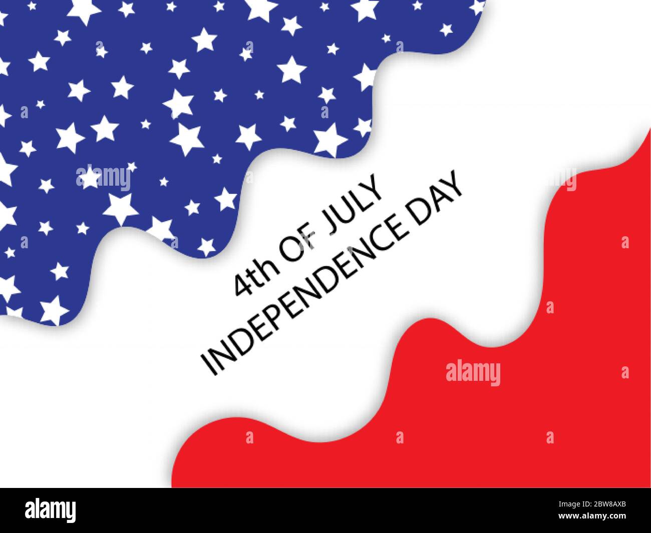 Unites States of America Flag. Flat Vector US flag. Stock Vector