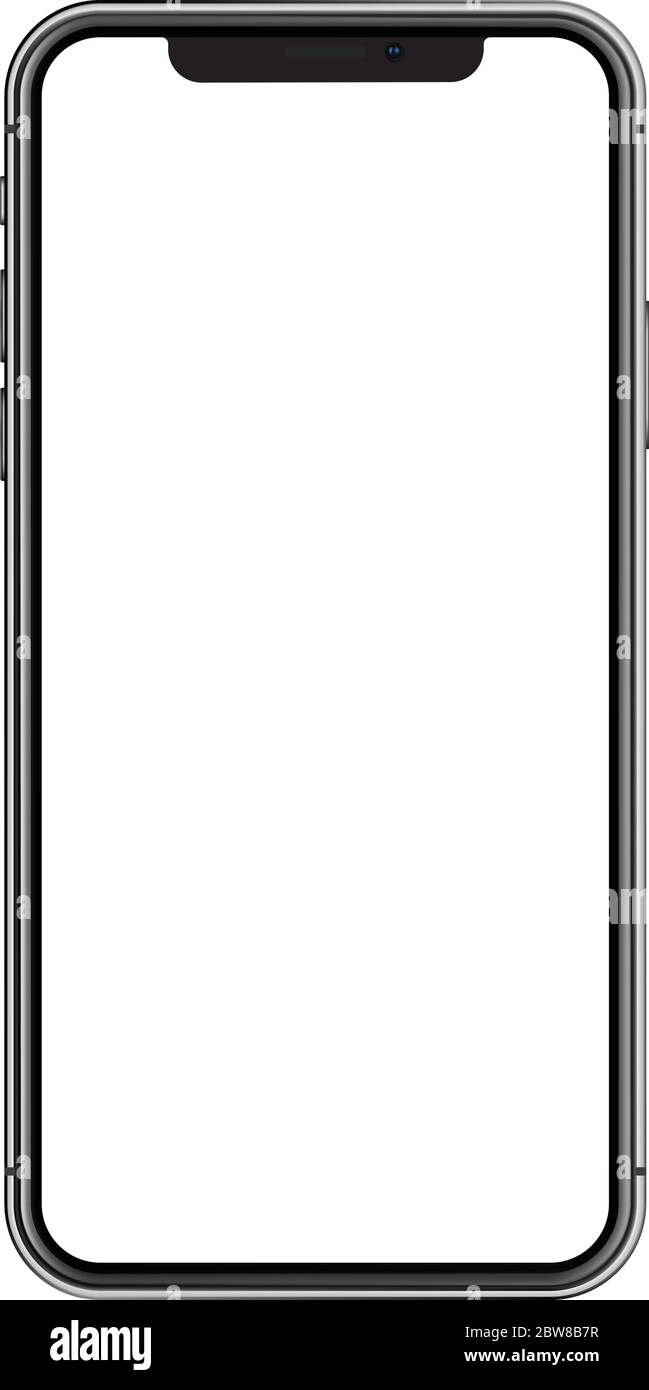 Realistic vector smart phone. Isolated on white background Stock Vector ...