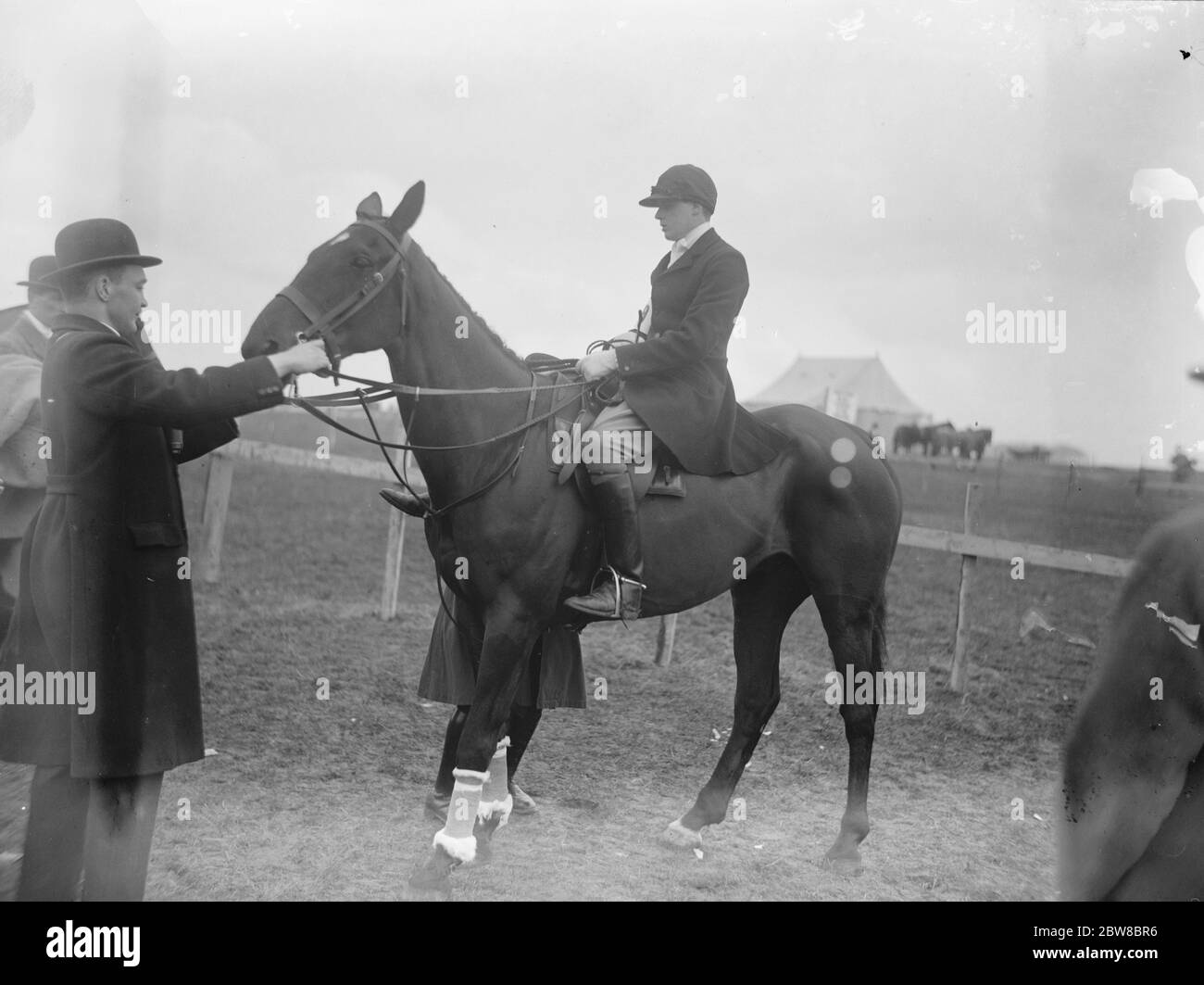 South and West Wilts hunt point to point races at Kingston Deverill . Lord Nigel Douglas Hamilton on  Admiral II  , ridden by him in the Nomination Race . 5 March 1925 Stock Photo