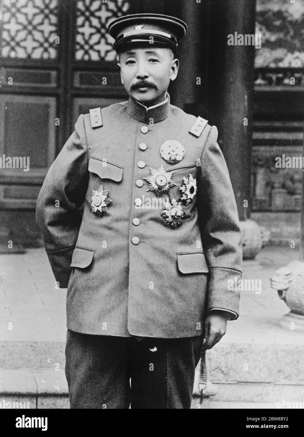 Accuses ' Reds ' of causing Anti British demonstrations . Marshal Chang Tso-Lin , who accuses Russia of causing the recent anti- British demonstrations in China . 5 February 1927 Stock Photo