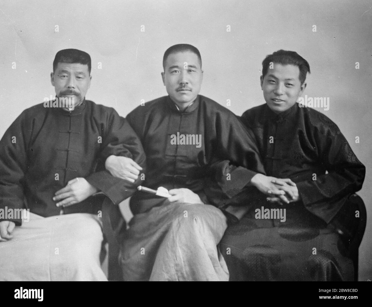 How Politics have changed high positions in China . First General Chu Yu Pu , now vanished . Marshal Chang Tsung Chang ( Big Chang ) who formerly ruled Shantung but has since been disarmed by the forces of ( three ) Marshal Chang Hsueh Liang who is now no longer the ruler of Manchuria . 30 November 1931 Stock Photo