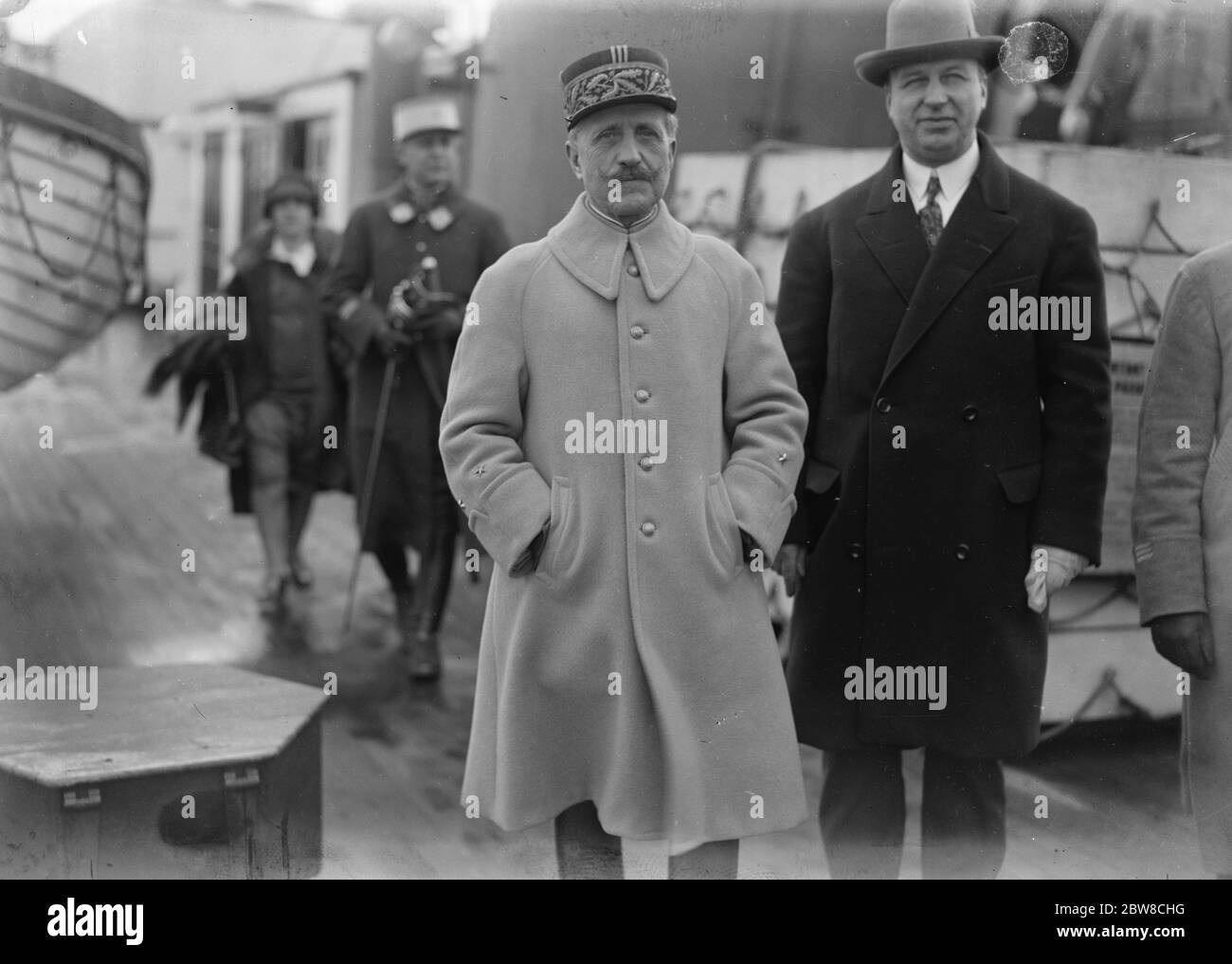 General Colin Commandant of the St Cyr Military College . 1927 Stock Photo