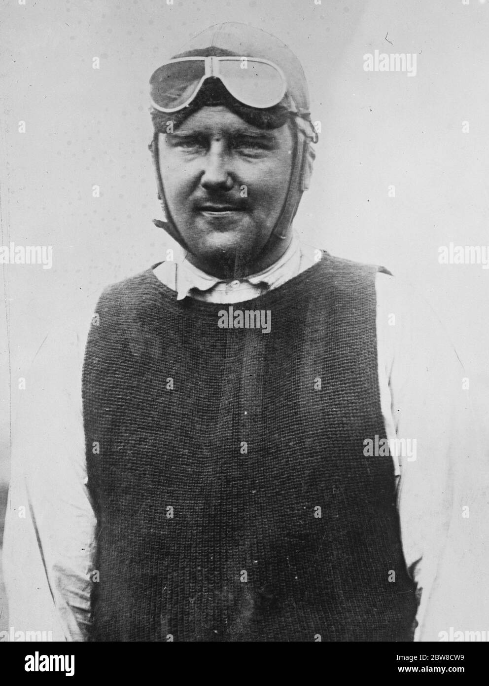 New York Rome . Flight . Lloyd Bertaud . Portrait . 1927 Stock Photo