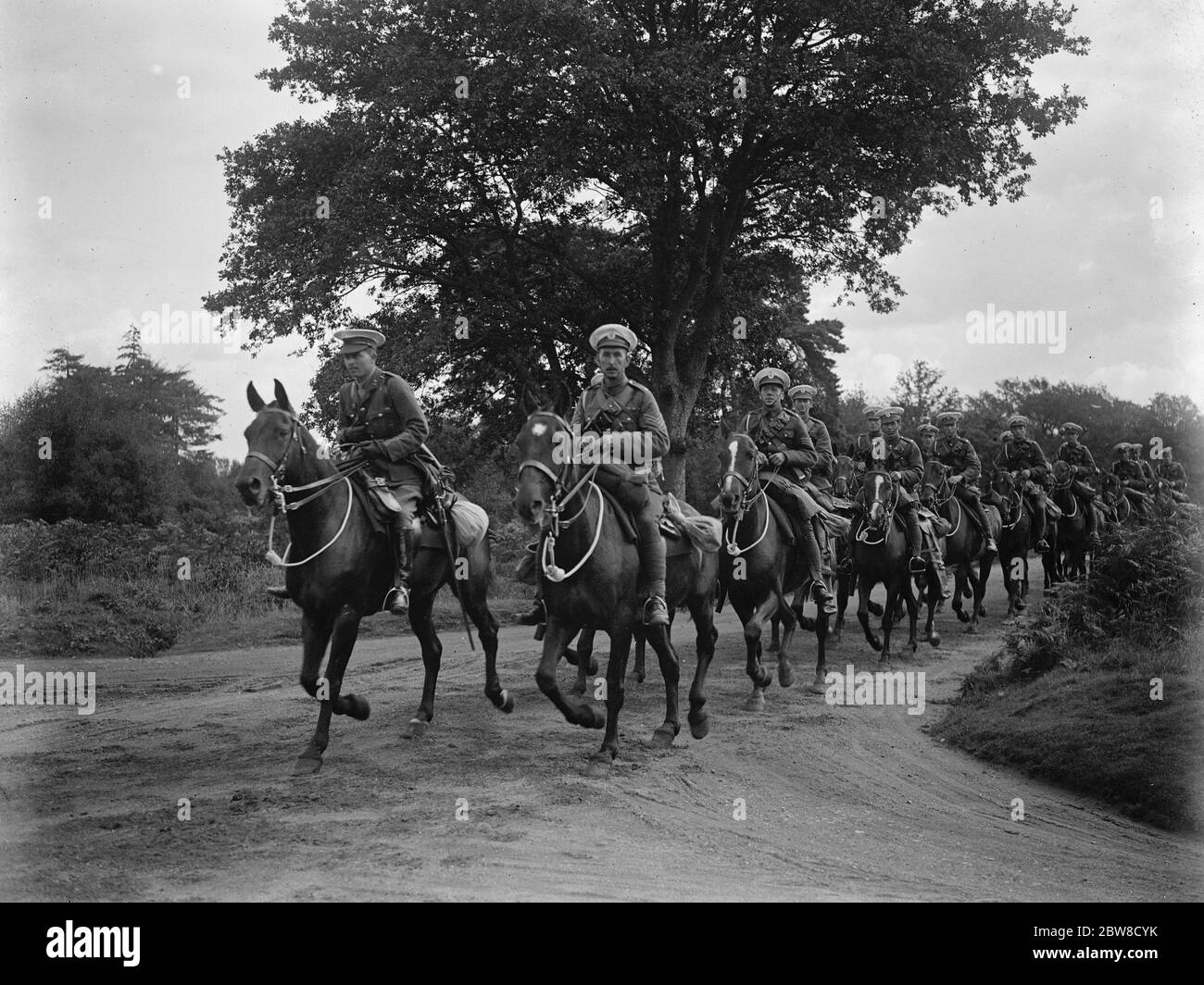 Prince Henry on manoeuvres with first cavalry brigade at Fox Hills