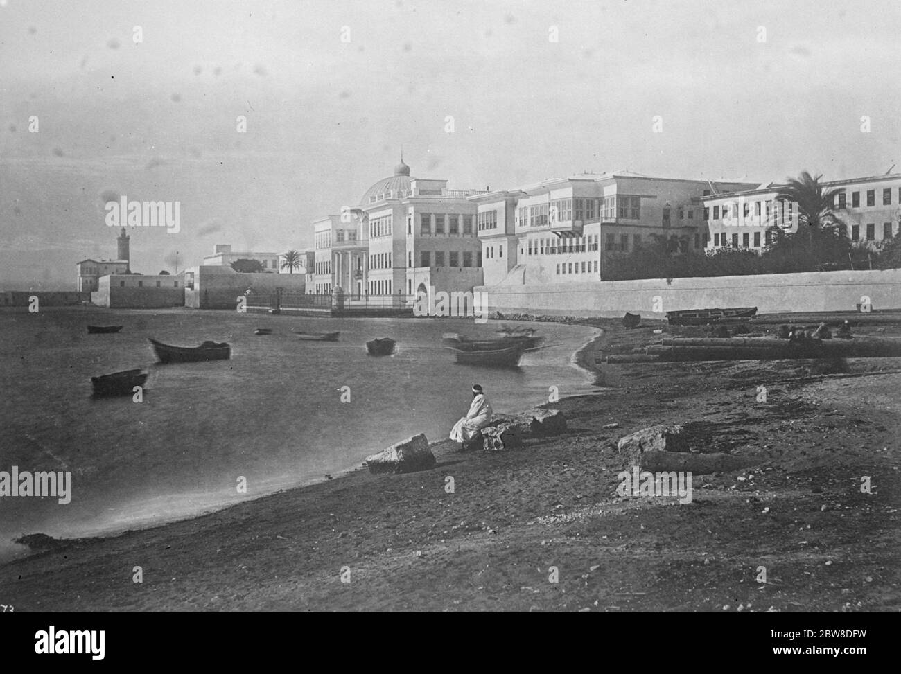 The Prince ' s Tour . Rasel el Tin Palace , Alexandria , where the Prince of Wales and the Duke of Gloucester will be entertained to lunch by King Fuad of Egypt on the 12th September . 5 September 1928 Stock Photo
