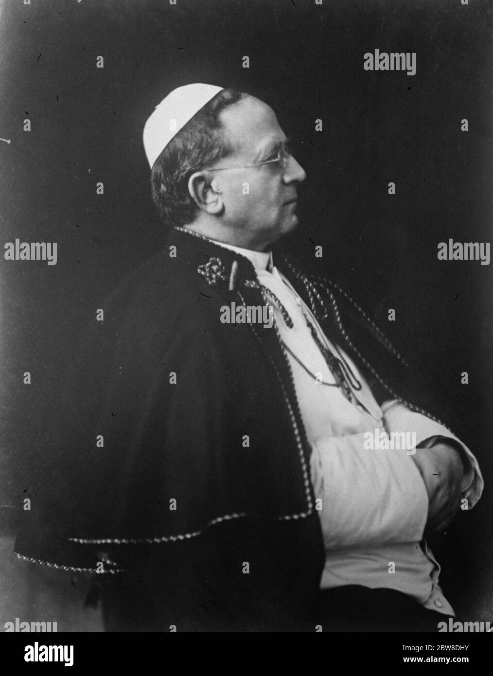 His Holiness Pope Pius XI . 1 August 1928 Stock Photo