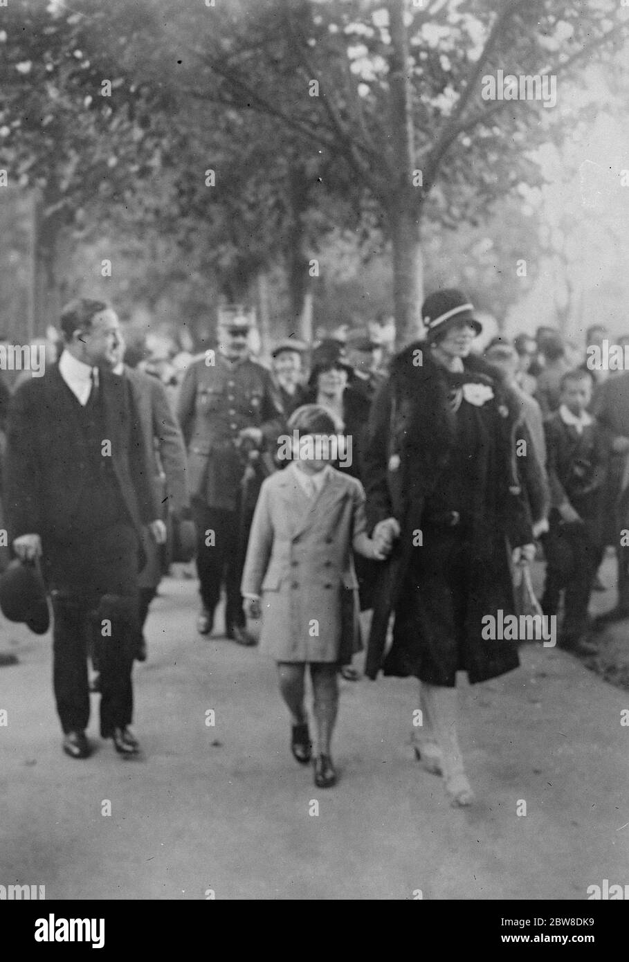 Boy King Michael of Rumania opens new radio exhibition in Bucharest . 1 November 1928 Stock Photo