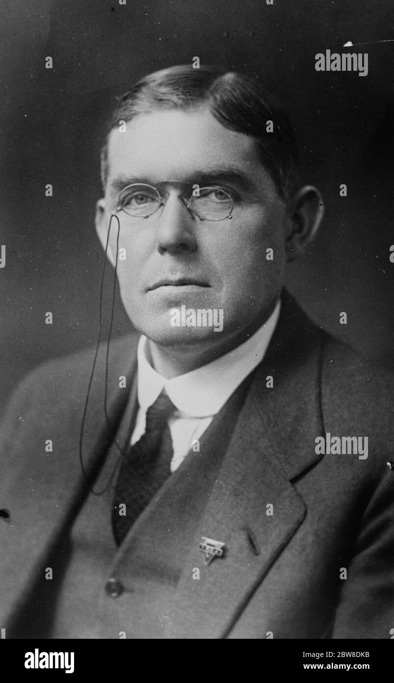 Sir Arthur Yapp , President of YMCA for 17 years . 1 July 1929 Stock Photo