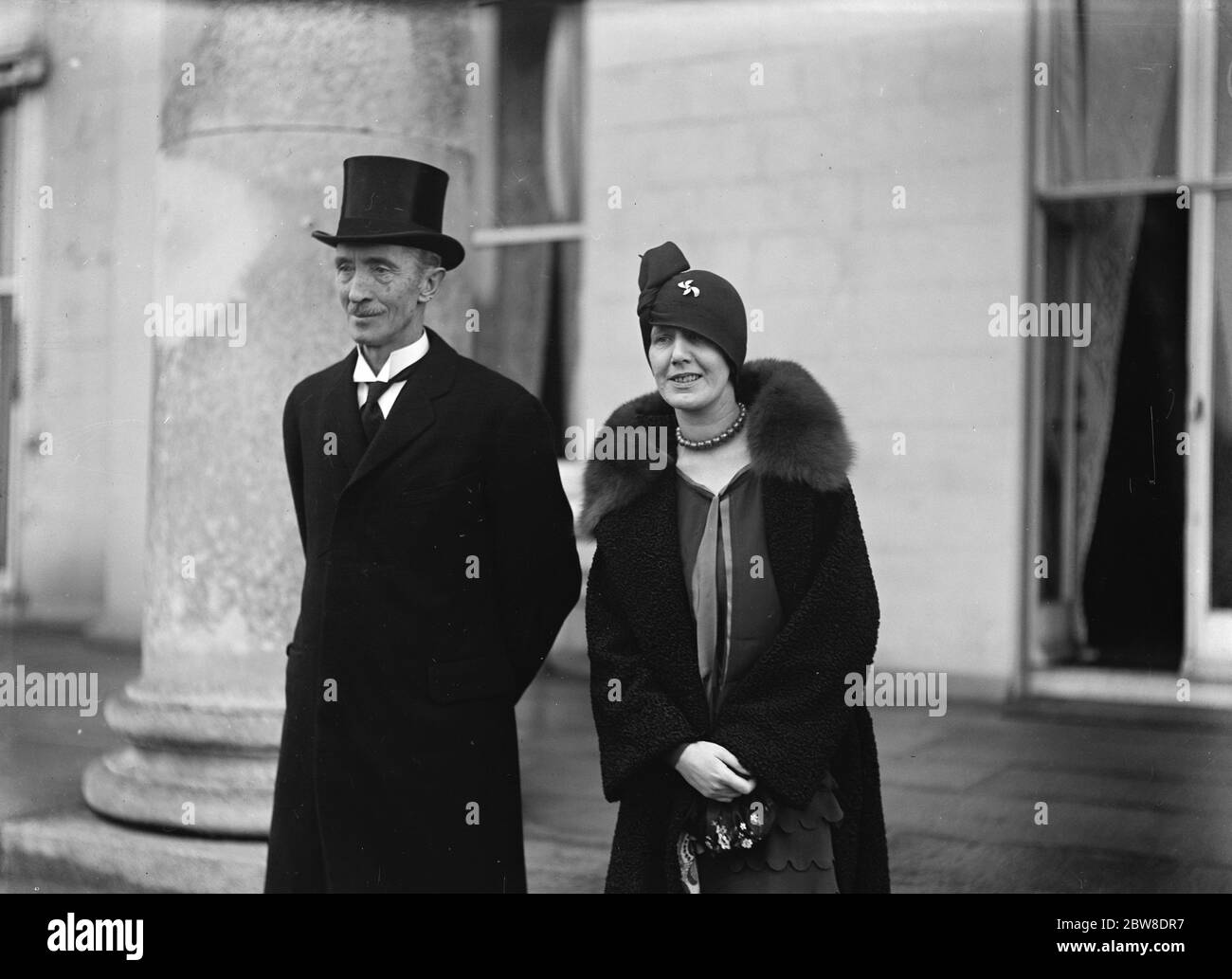 Installation of new Governor General of Irish Free state at Dublin . The new Governor General and Mrs McNeill , leaving after the installation ceremony . 2 February 1928 Stock Photo