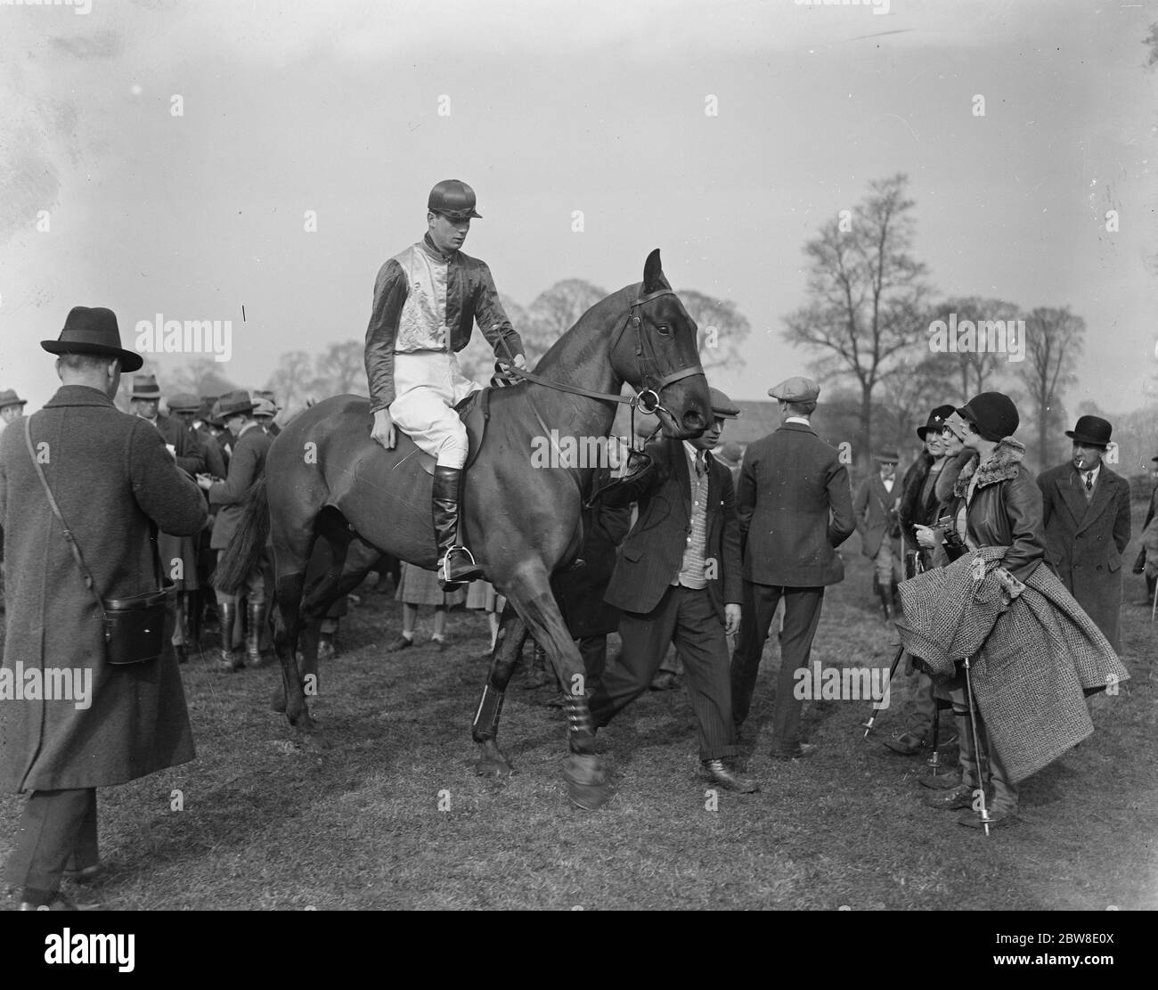 At the Christ Church and Bullingdon point to point steeplechases . Lord Stavordale . 1928 Stock Photo