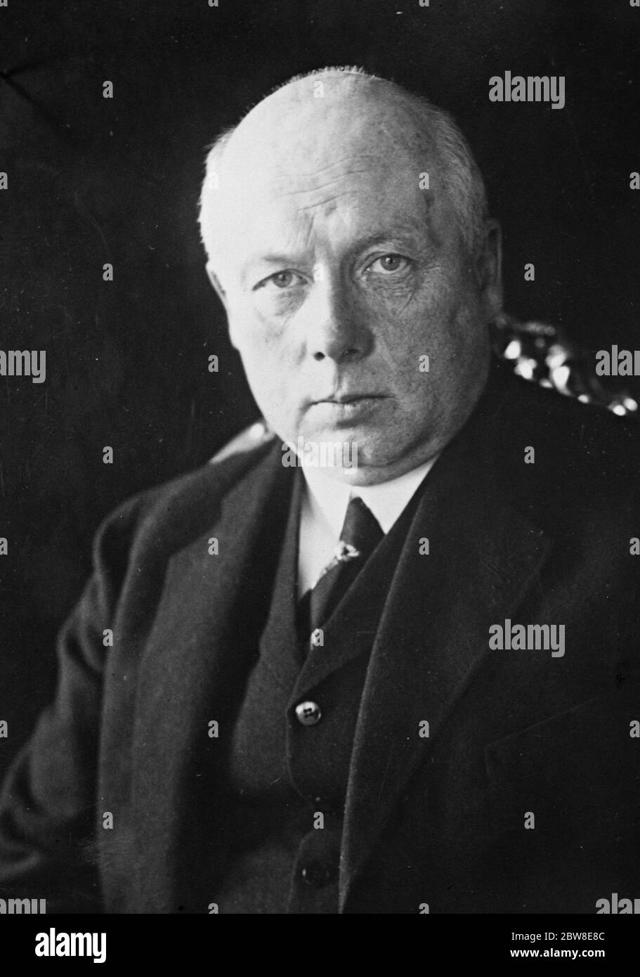 German Finance Minister . Professor Moldenhauer , Minister of Economics , has been appointed Minister of Finance in succession to Dr Hilferding . Herr Robert Schmidt , Socialist members of Reichstag , takes over the Ministry of Economics . 8 January 1930 Stock Photo