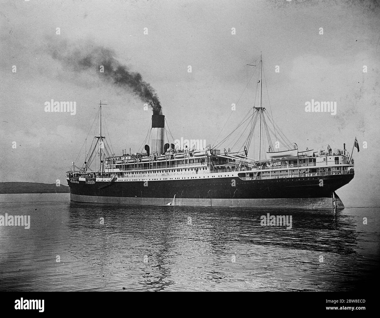 The ill fated steamship ,  SS Vestris  . 15 November 1928 Stock Photo