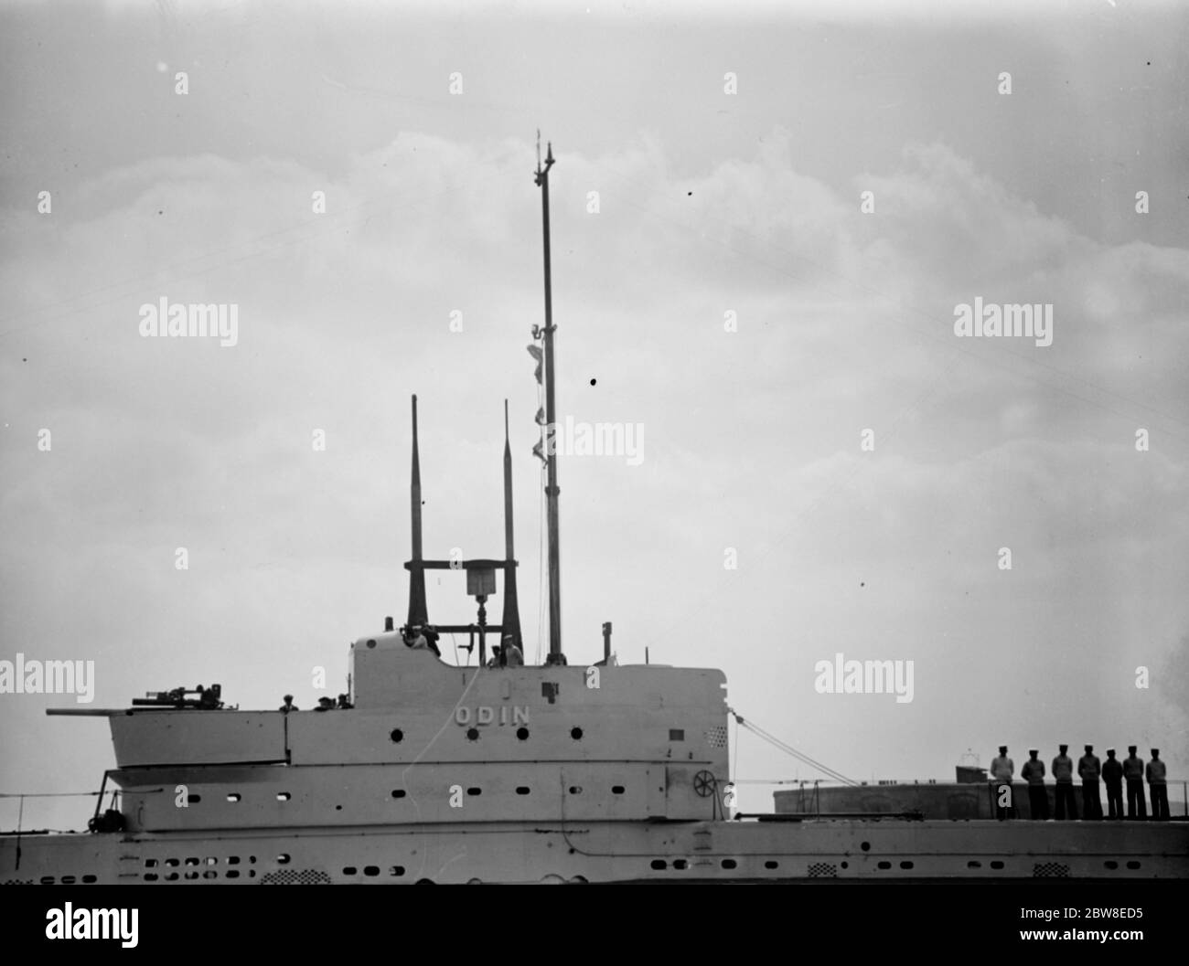 HM Submarine  Odin  - the conniing tower . 18 July 1929 Stock Photo
