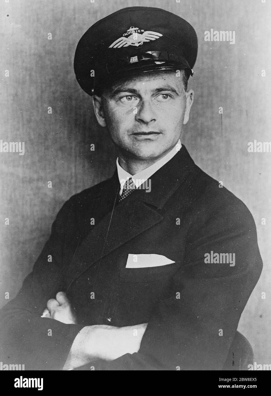 The Officers of the giant Dornier do X . Flight Captain Horst Merz . 25 October 1930 Stock Photo
