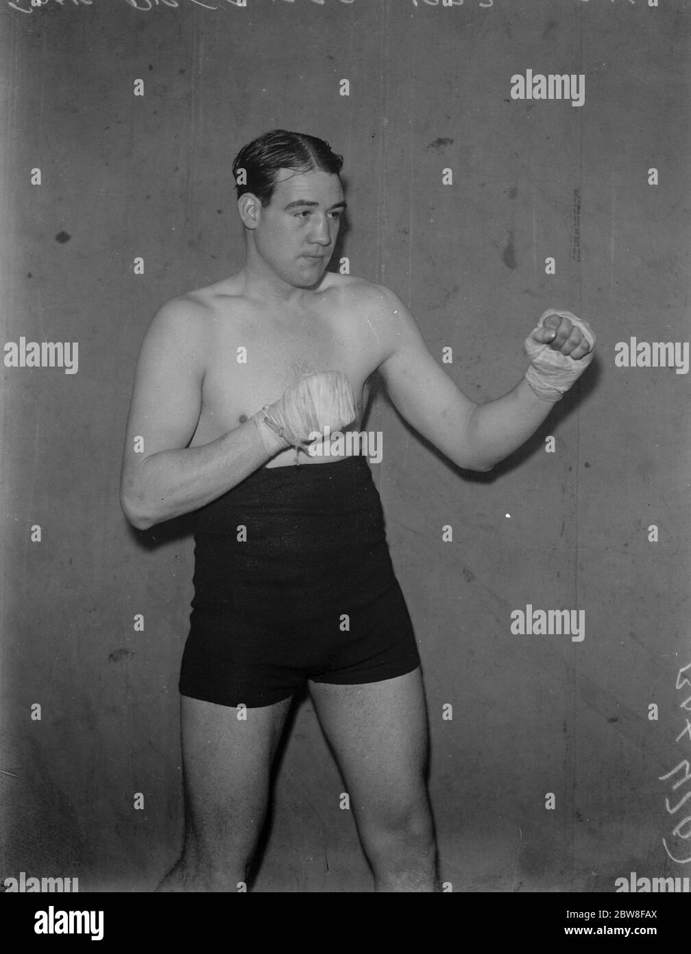 The Battle of the two J P ' s Jack Petersen will meet Jack Pettifer at Olympia on Thursday . A new picture of Pettifer . 24 January 1933 Stock Photo
