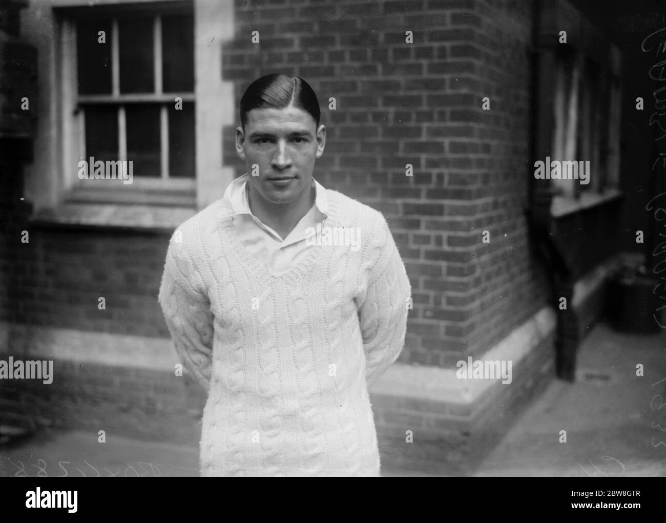 Gamble , Surrey cricketer also pro footballer . 1933 Stock Photo
