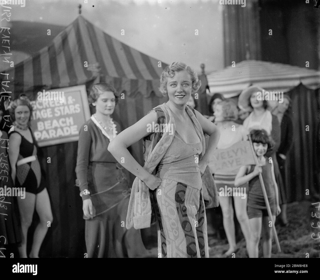 Miss Evelyn Laye at Elstree . 1931 Stock Photo