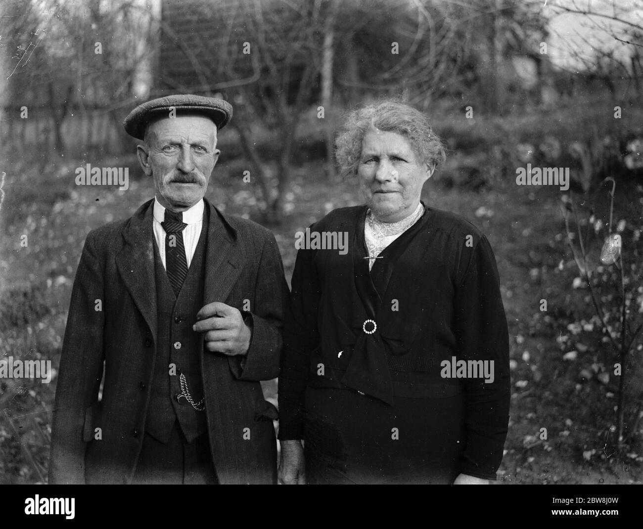 Mr and Mrs Couchman Diamond wedding . Franks Farm . Horton Kirby . 1934 ...