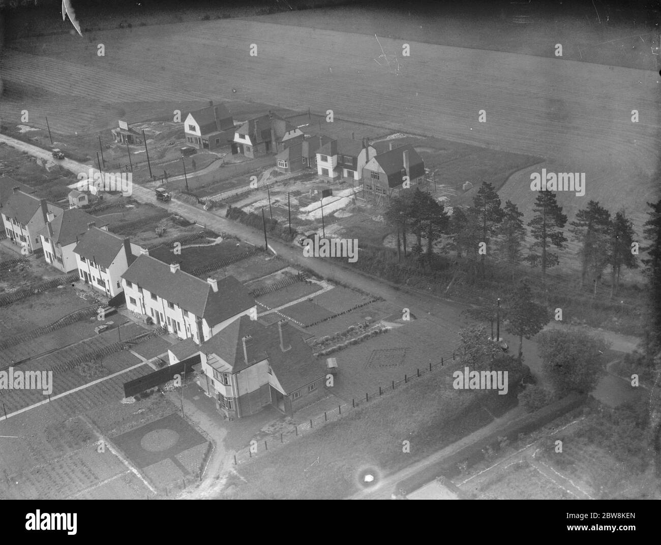 Aerial view of Horton Kirby , Kent . 1935 Stock Photo Alamy