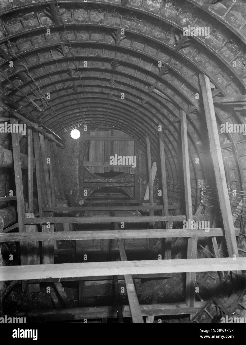 The Dartford tunnel lift shafts . 1938 Stock Photo