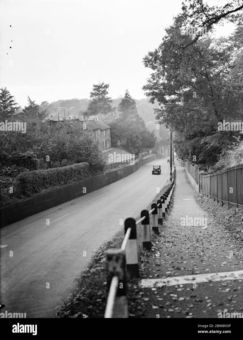 The road through Harbledown village near Canterbury , Kent . 1937 Stock Photo Alamy