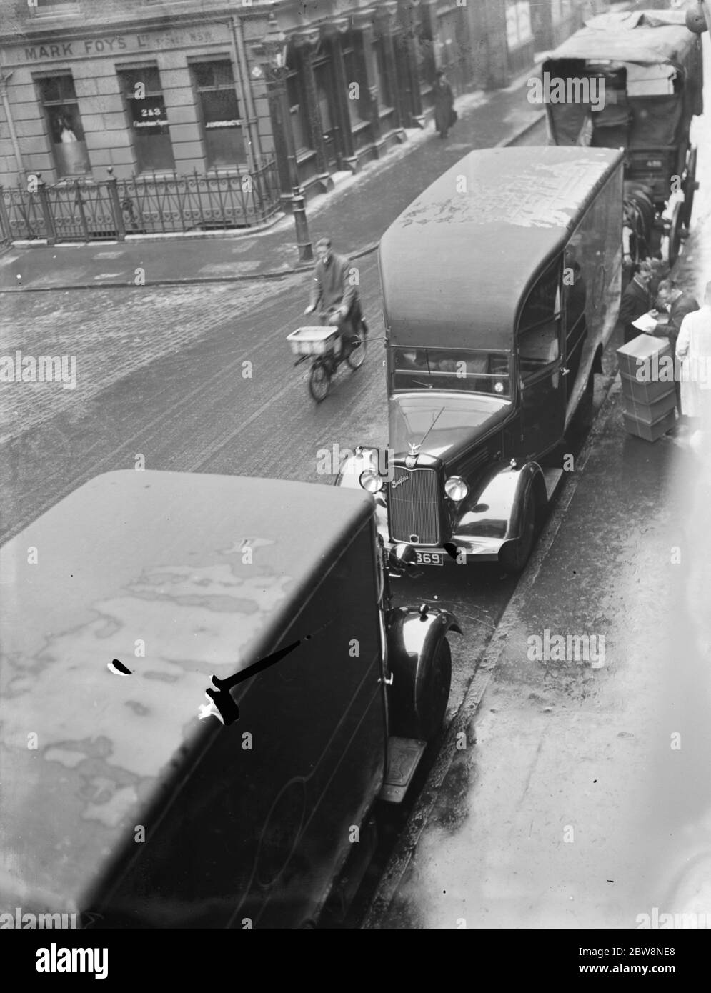 A bedford outside the front of J Collett Ltd hat manufacturers is ...