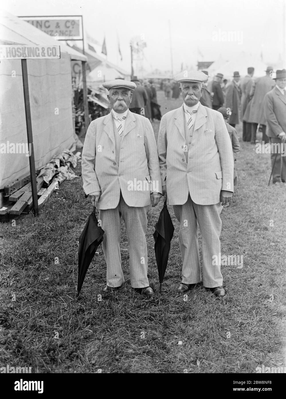 Twins Andrew and William Mitchell . 1936 Stock Photo