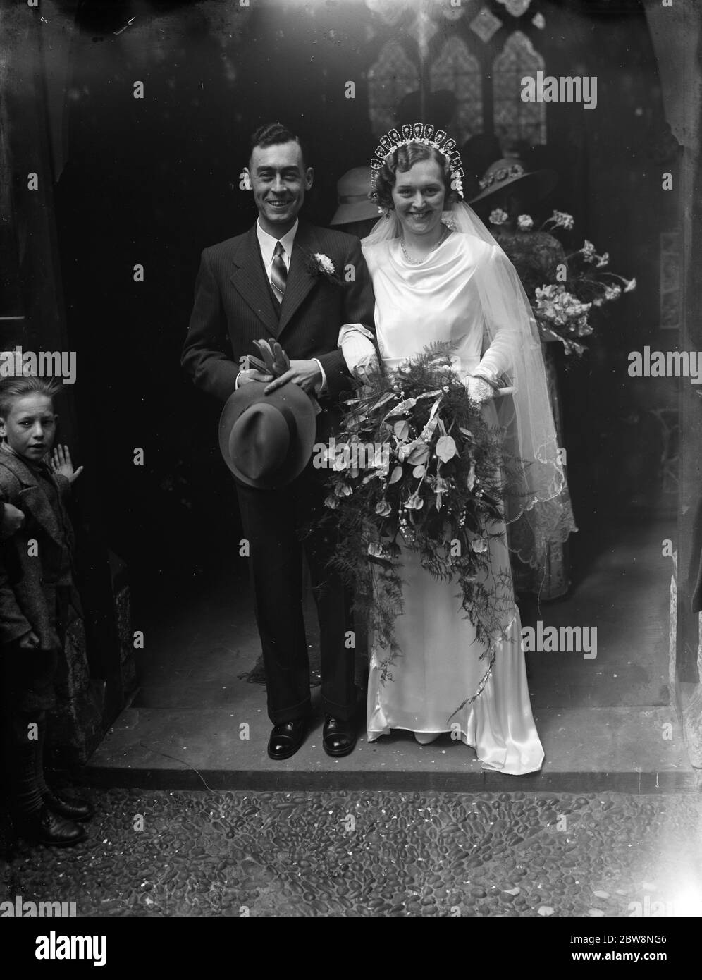 The wedding of the Griffins in Swanley . 1936 Stock Photo Alamy