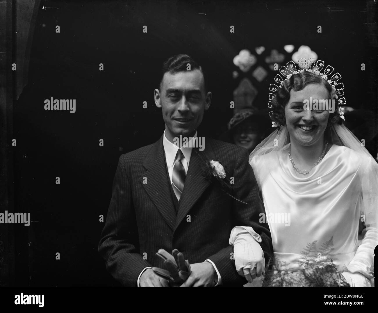 The wedding of the Griffins in Swanley . 1936 Stock Photo Alamy