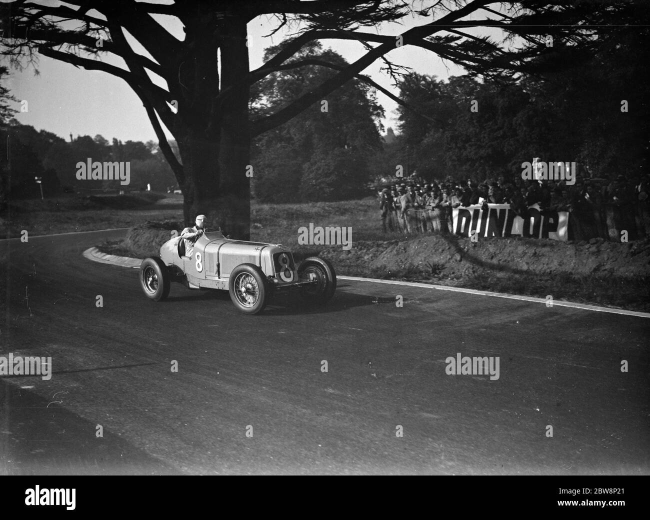 B Bira in his M R A compete during the Crystal Palace road race . 1938 Stock Photo