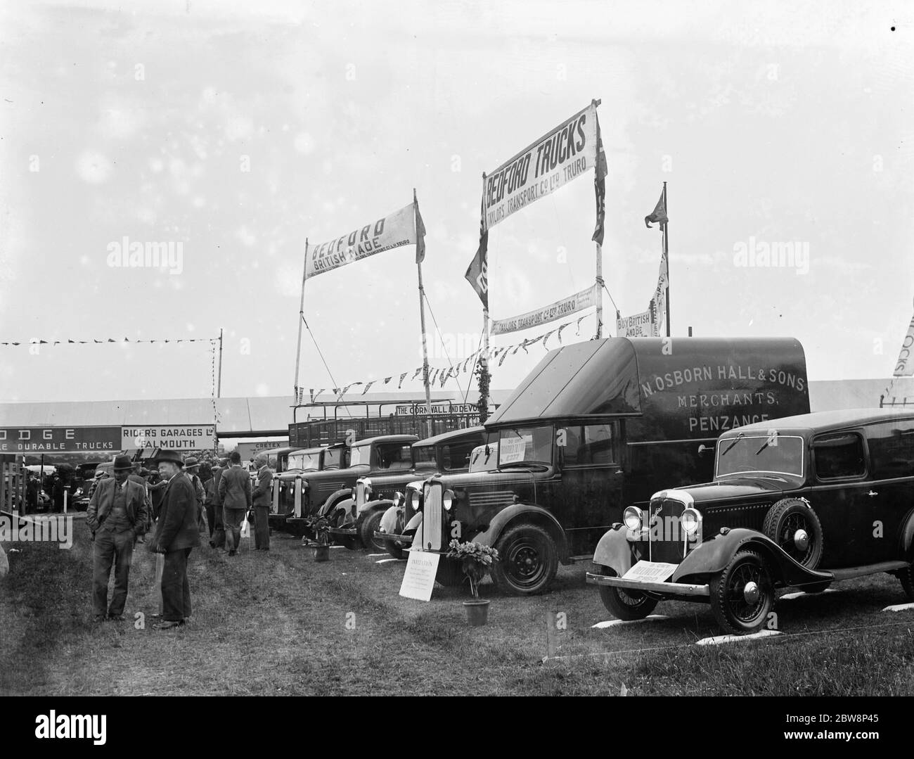 A ford bedford show case at a fair in Cornwall . 1936 Stock Photo Alamy