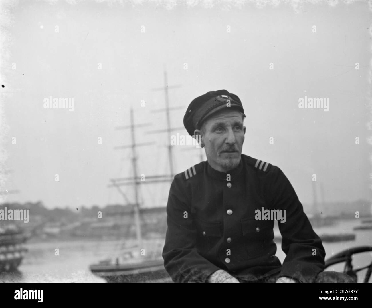 Patrick Rust the second officer on the P 80 . 1938 Stock Photo
