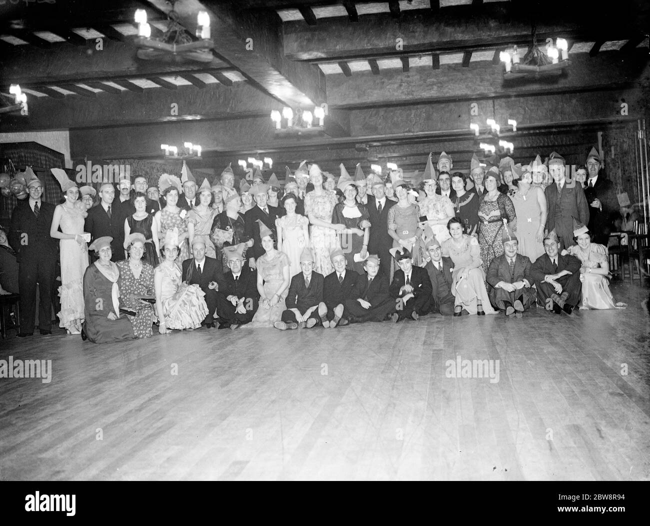 Kentish Times Club dinner and dance . The group photo . 15 November 1935 Stock Photo