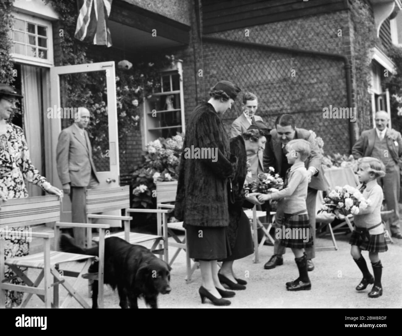 Wilmington fete being opened by E D Waters . 1936 . Stock Photo