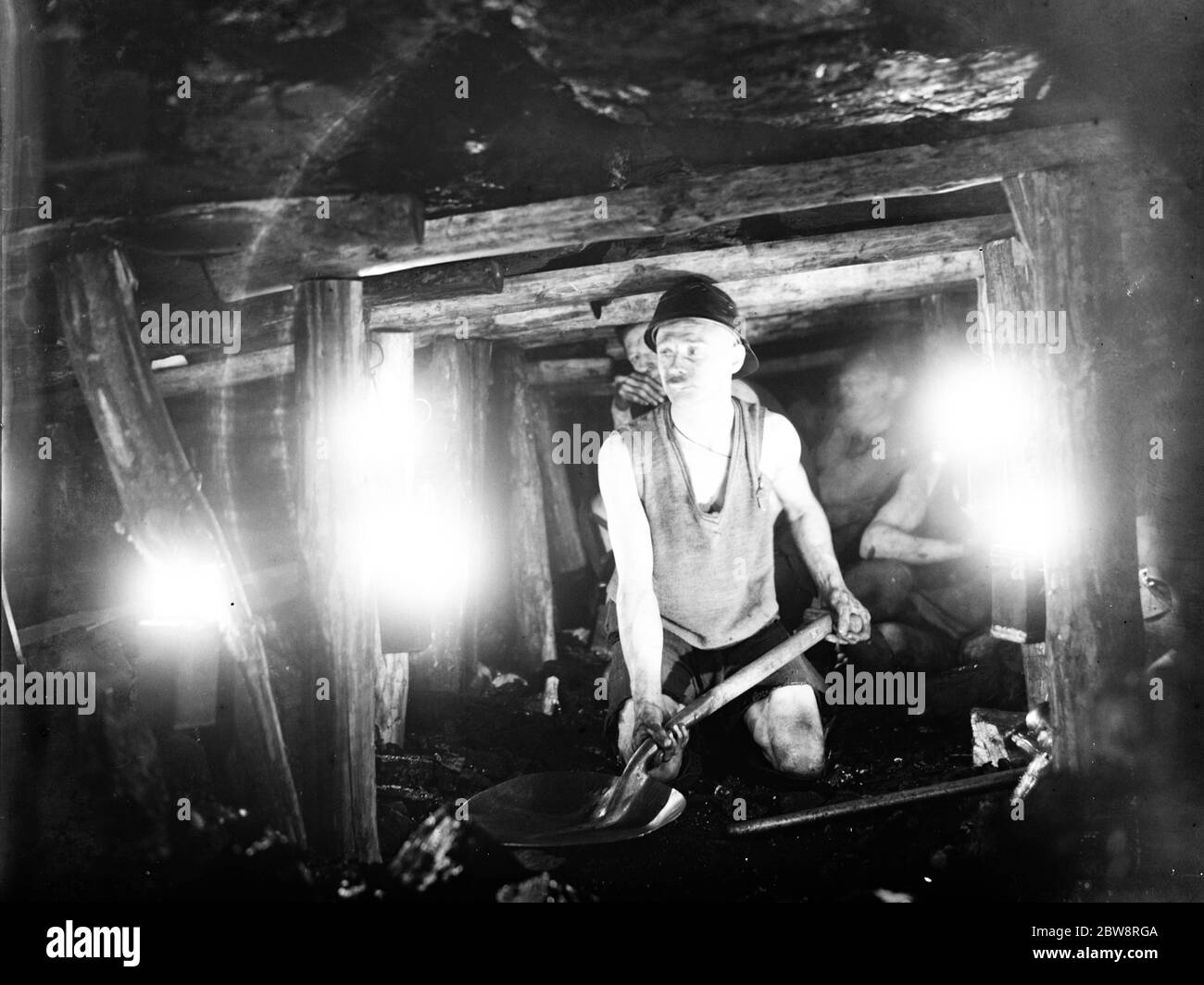 Coal mining shaft Black and White Stock Photos & Images Alamy