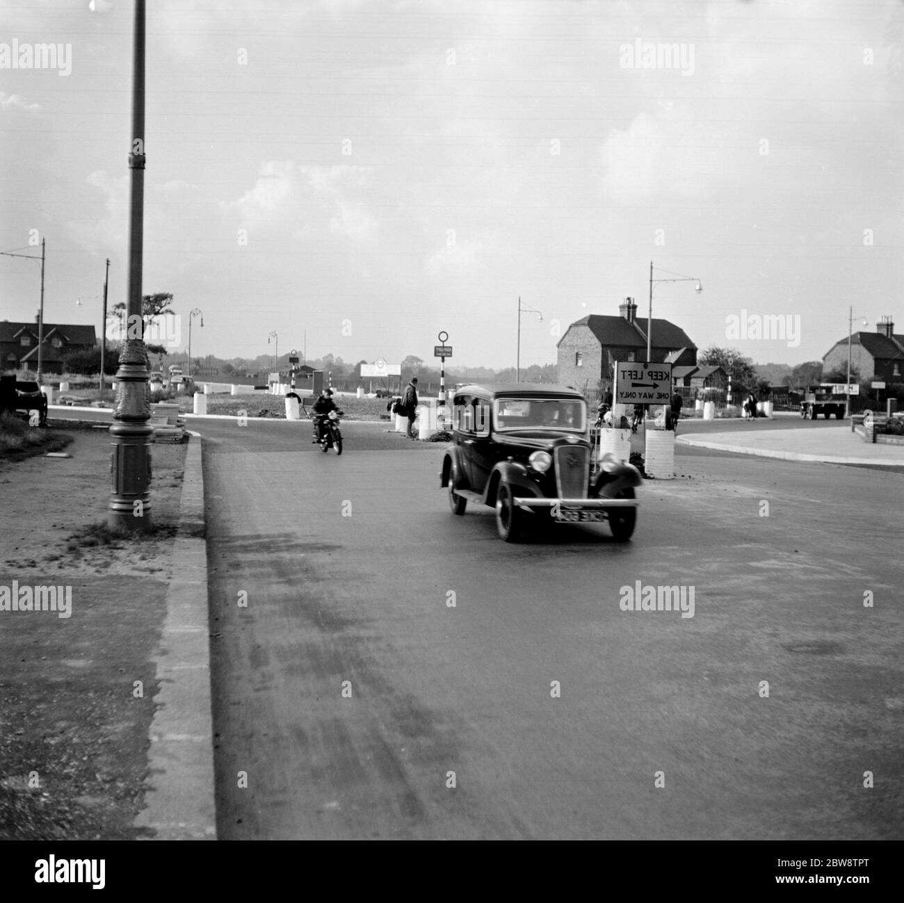 The Eltham by pass circular road in Eltham , London . 1936 Stock Photo