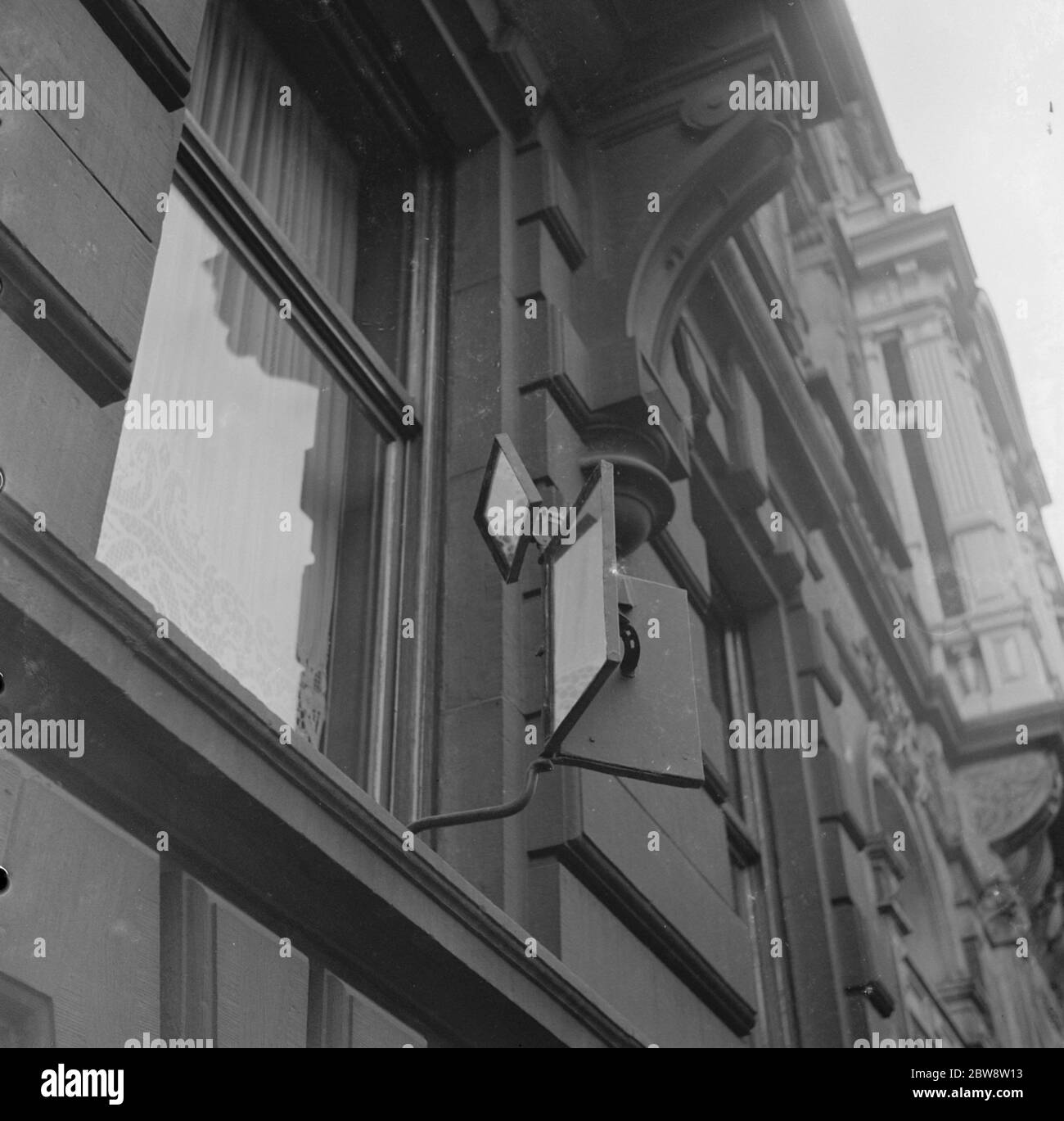 Street mirror in the Belgien city of Ghent . 1938 Stock Photo
