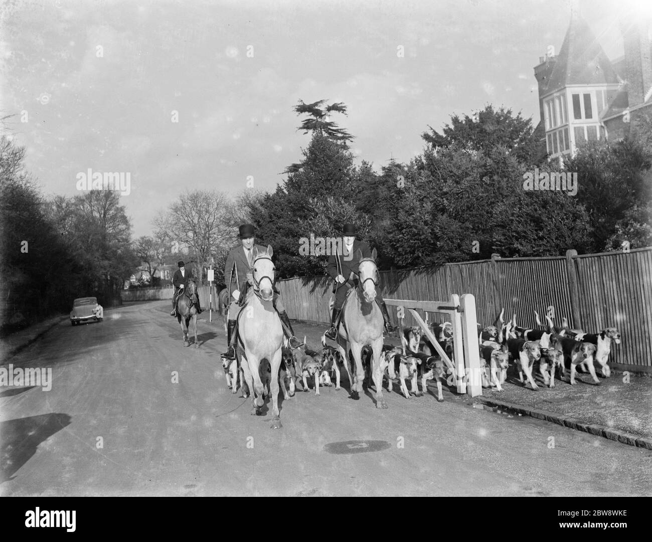 Royal Artillery Draghunt at Chislehurst , Kent . 1937 Stock Photo Alamy